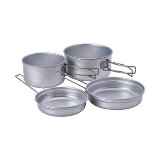 Terra Hiker Camping Cookware Nonstick & Lightweight Pots Pans with Mesh Set Bag