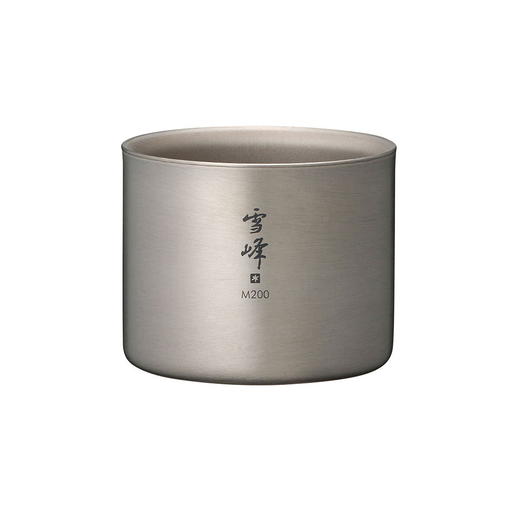 Double Wall Titanium Stacking Mug M Series Snow Peak TW-128 Mugs 200ml / Titanium