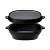 Micro Oval Cast Iron Oven Snow Peak CS-503R Dutch Ovens One Size / Black