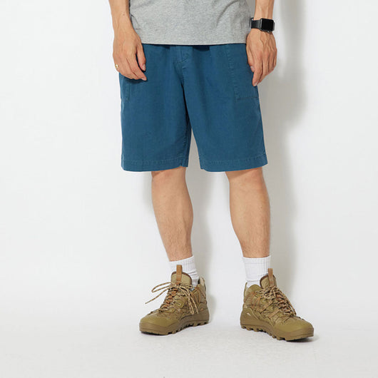 Snow Peak | Natural-Dyed Recycled Cotton Shorts | Indigo Shorts