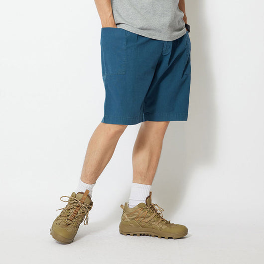 Snow Peak | Natural-Dyed Recycled Cotton Shorts | Indigo Shorts