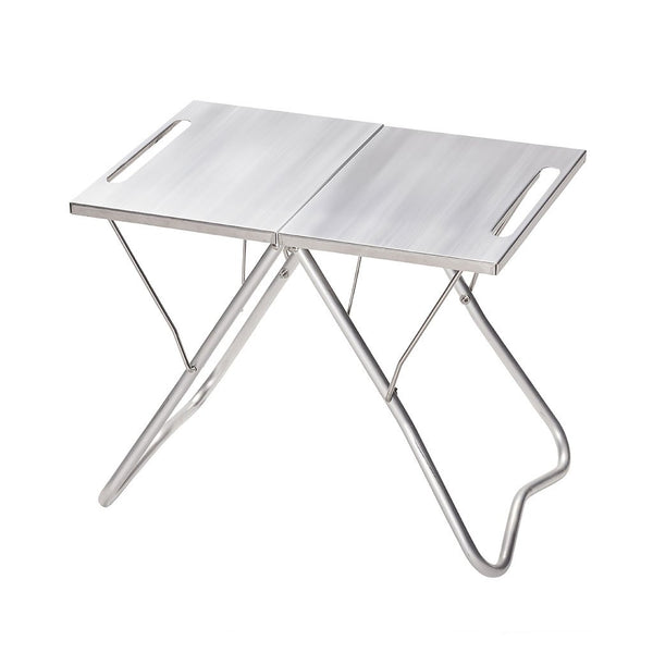 Stainless Steel My Table Snow Peak LV-039 Outdoor Tables One Size / Silver