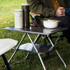 Stainless Steel My Table Snow Peak LV-039 Outdoor Tables One Size / Silver