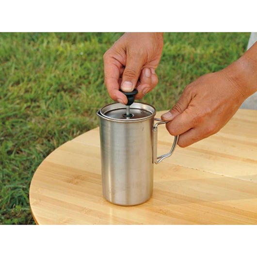Snow Peak | Titanium French Press (3 Cups) | Camp Coffee Maker