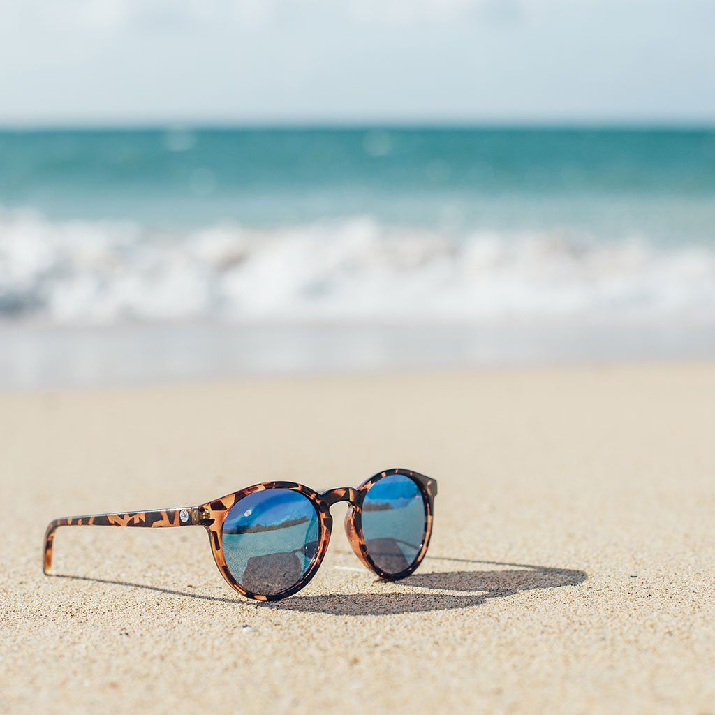 Dipsea Sunski SUN-DS-TAQ Sunglasses One Size / Tortoise/Aqua