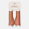 Ergonomic Leather Grips Temple Cycles TS-ERGRIP-LB Grips One Size / Light Brown