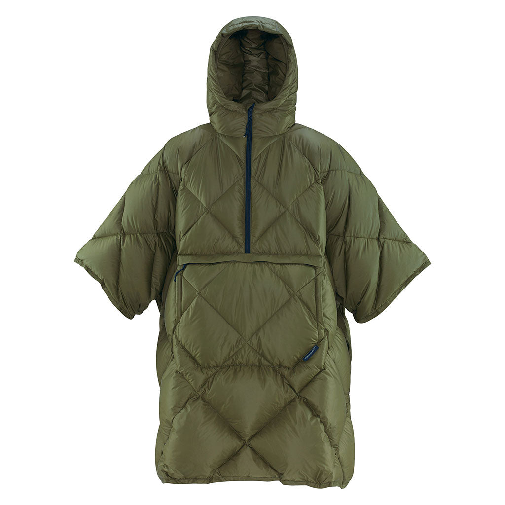 Honcho Poncho Down Therm-a-Rest 11604 Rain Ponchos One Size / Dark Olive